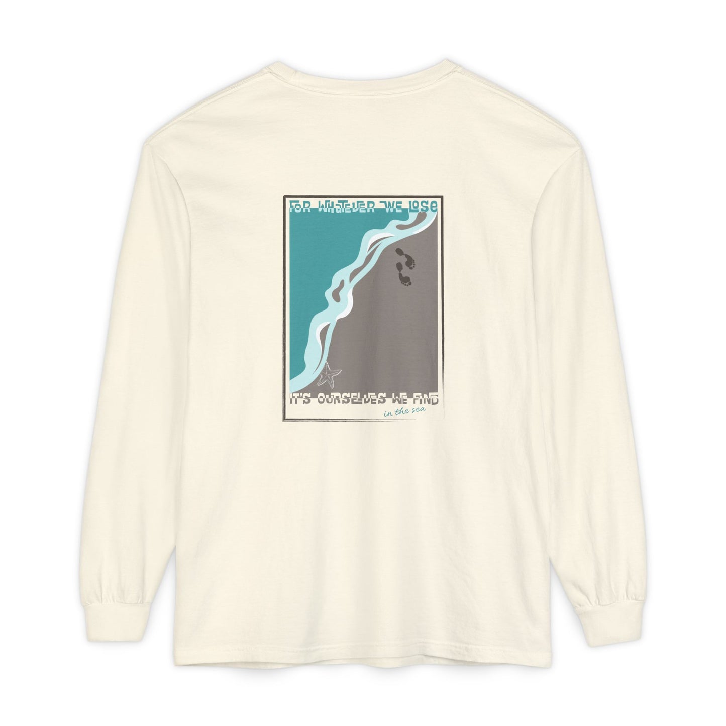 Find Yourself — Women’s Ocean-Inspired Graphic Long Sleeve T-Shirt