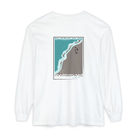 Find Yourself — Women’s Ocean-Inspired Graphic Long Sleeve T-Shirt